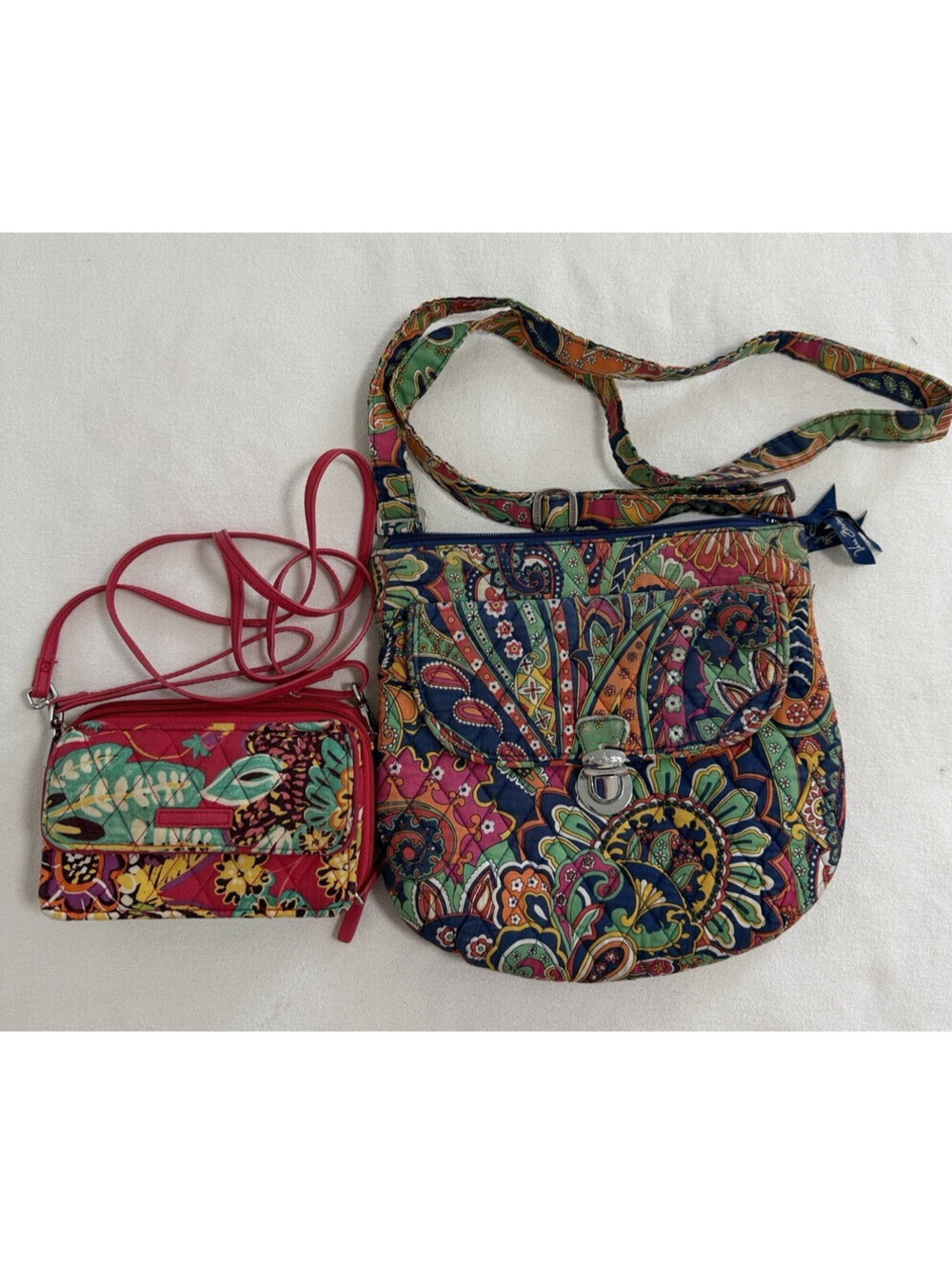 Lot of 2 Vera Bradley Bag Wristlet Crossbody